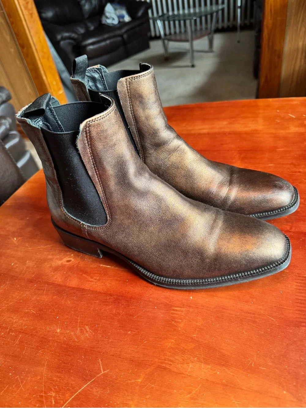 Aldo Brown Leather Chukka Boots